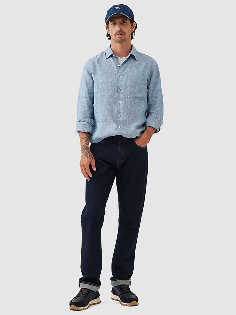 Buy Rodd & Gunn Chaffeys Linen Blend Slim Fit Long Sleeve Shirt Online at johnlewis.com