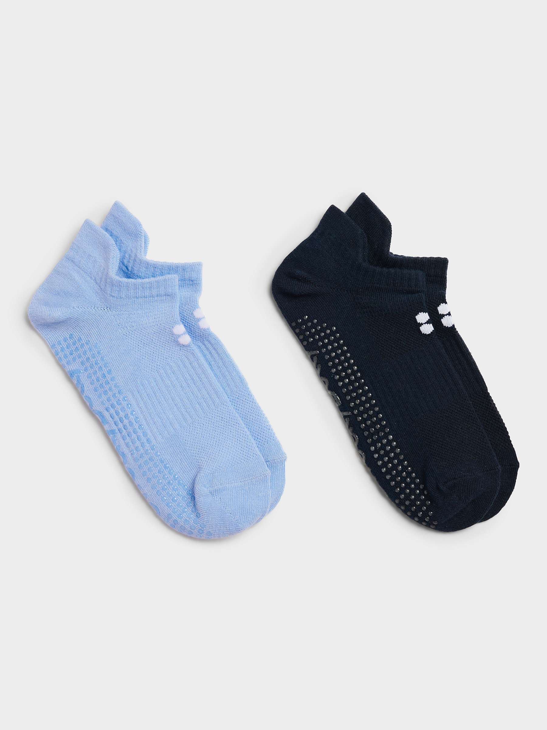Buy Sweaty Betty Barre Gripper Socks, Pack of 2, Breeze Blue Online at johnlewis.com