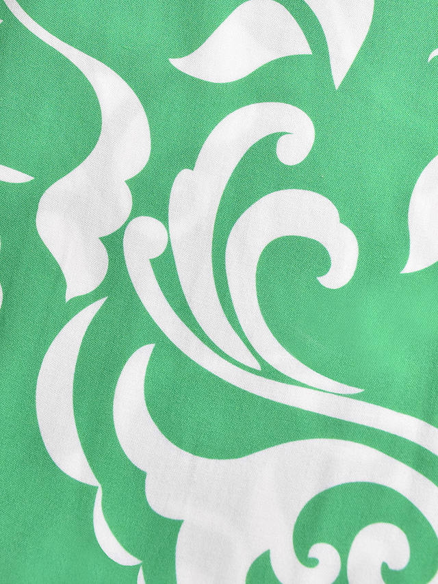 Live Unlimited Curve Paisley Print V-Neck Midi Dress, Green