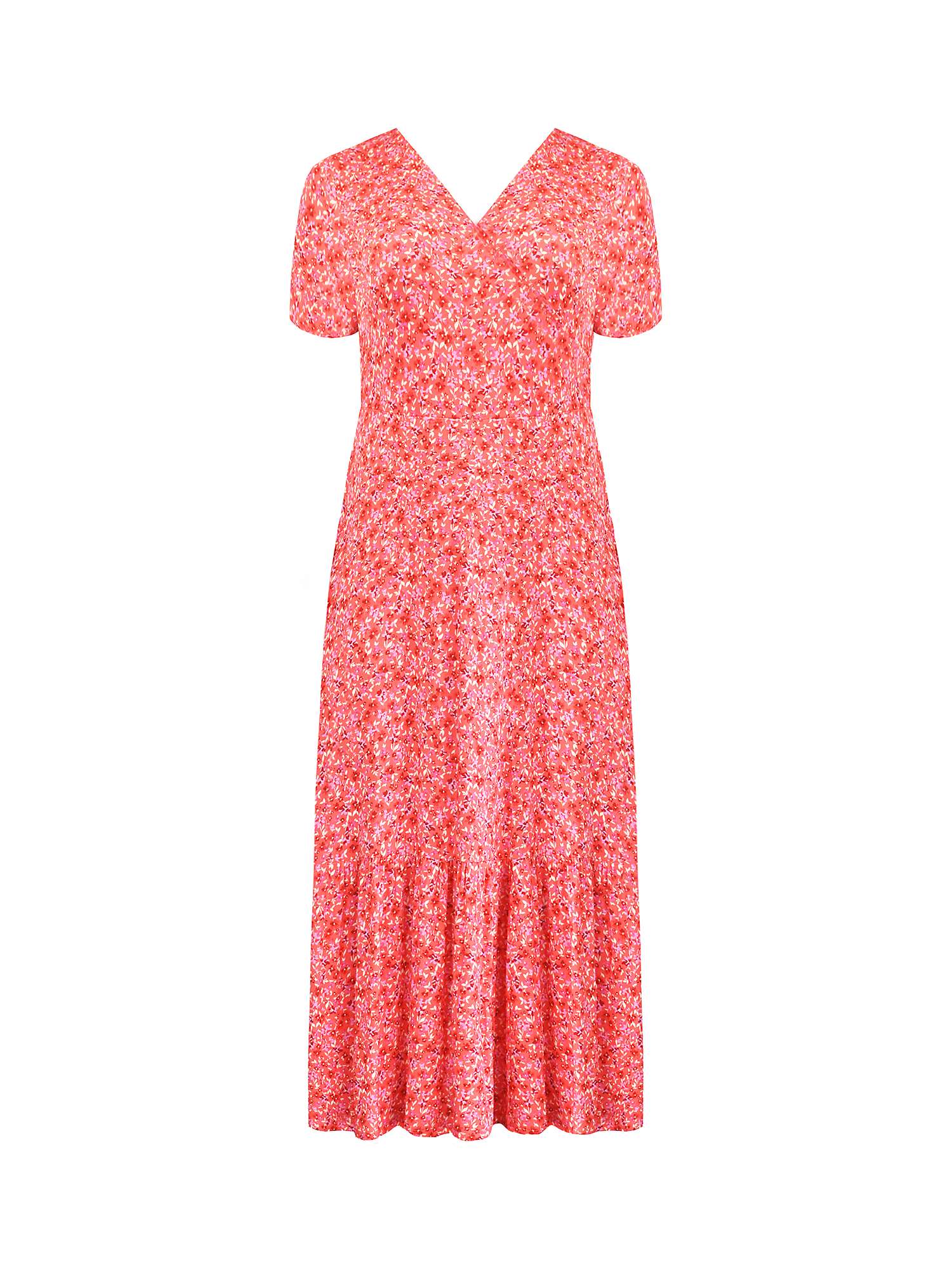 Buy Live Unlimited Petit Curve Ditsy Print Jersey Wrap Dress, Pink Ditsy Online at johnlewis.com