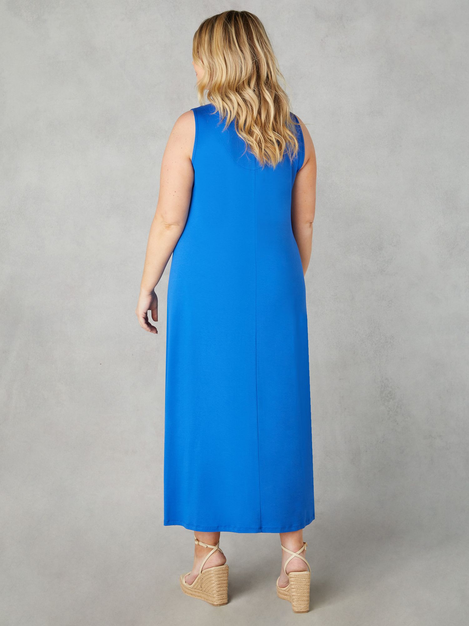 Live Unlimited Curve Jersey Relaxed Maxi Dress, Blue, 12