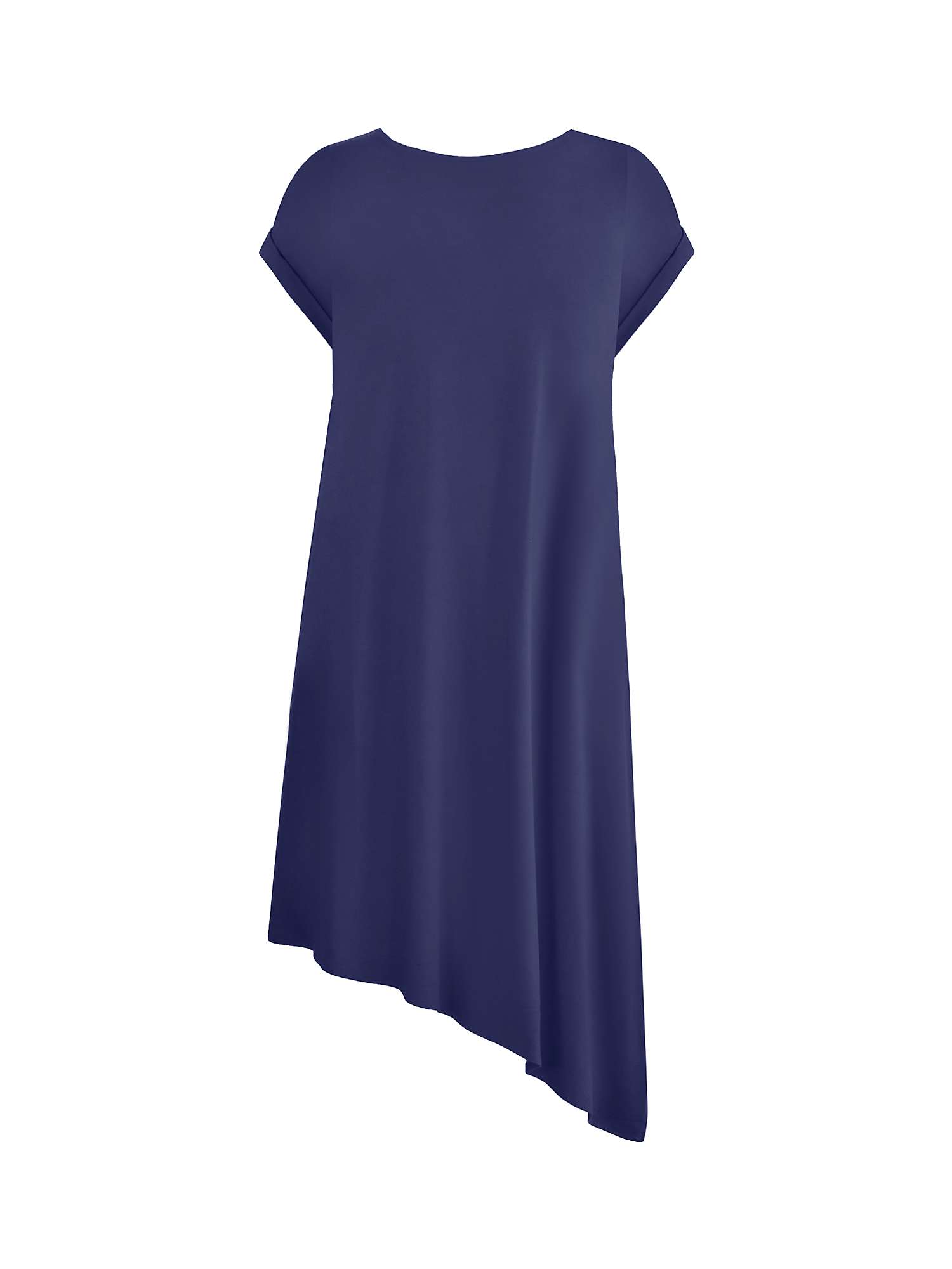 Buy Live Unlimited Curve Jersey Asymmetric Midi Dress, Blue Online at johnlewis.com