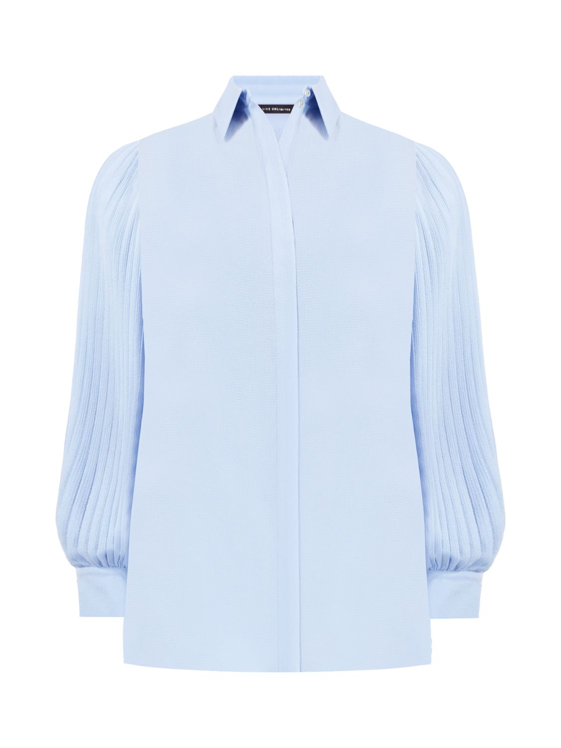 Buy Live Unlimited Curve Pleated Sleeve Shirt Online at johnlewis.com