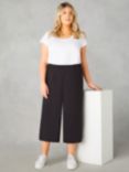 Live Unlimited Curve Pull-On Cropped Trousers, Black