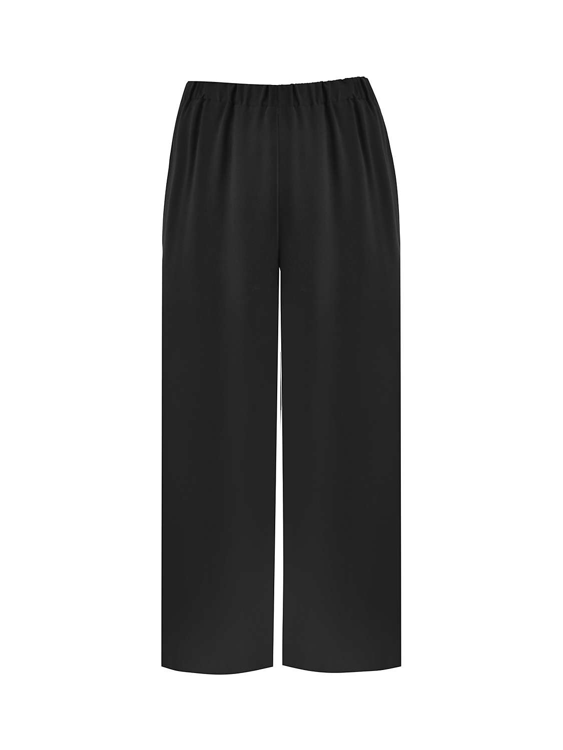 Buy Live Unlimited Curve Petite Pull-On Cropped Trousers, Black Online at johnlewis.com