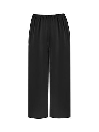 Live Unlimited Curve Petite Pull-On Cropped Trousers, Black