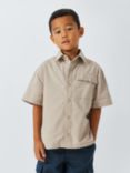 John Lewis Kids' Utility Earth Back Graphic Shirt, Stone