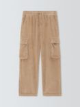 John Lewis Kids' Cargo Corduroy Trousers, Stone