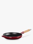 Le Creuset Cast Iron Signature Frying Pan with Wood Handle, Garnet