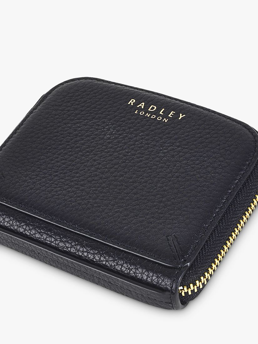 Radley Dukes Place Medium Leather Zip Around Purse, Black, One size