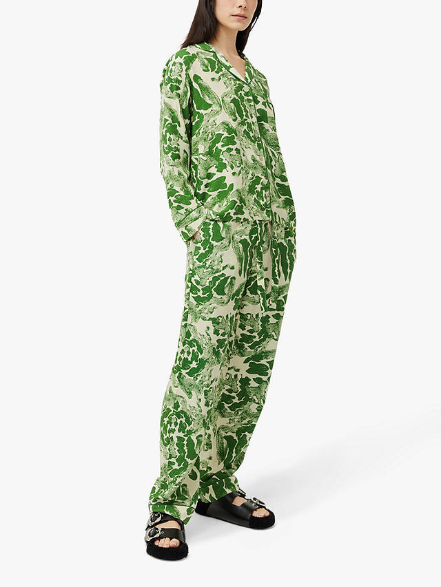 Jigsaw Ink Wave Modal Pyjama, Green