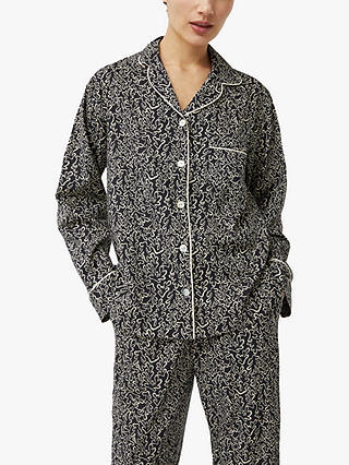 Jigsaw Hydra Coral Pyjama Set, Black