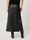 Jigsaw Leather Midi Skirt