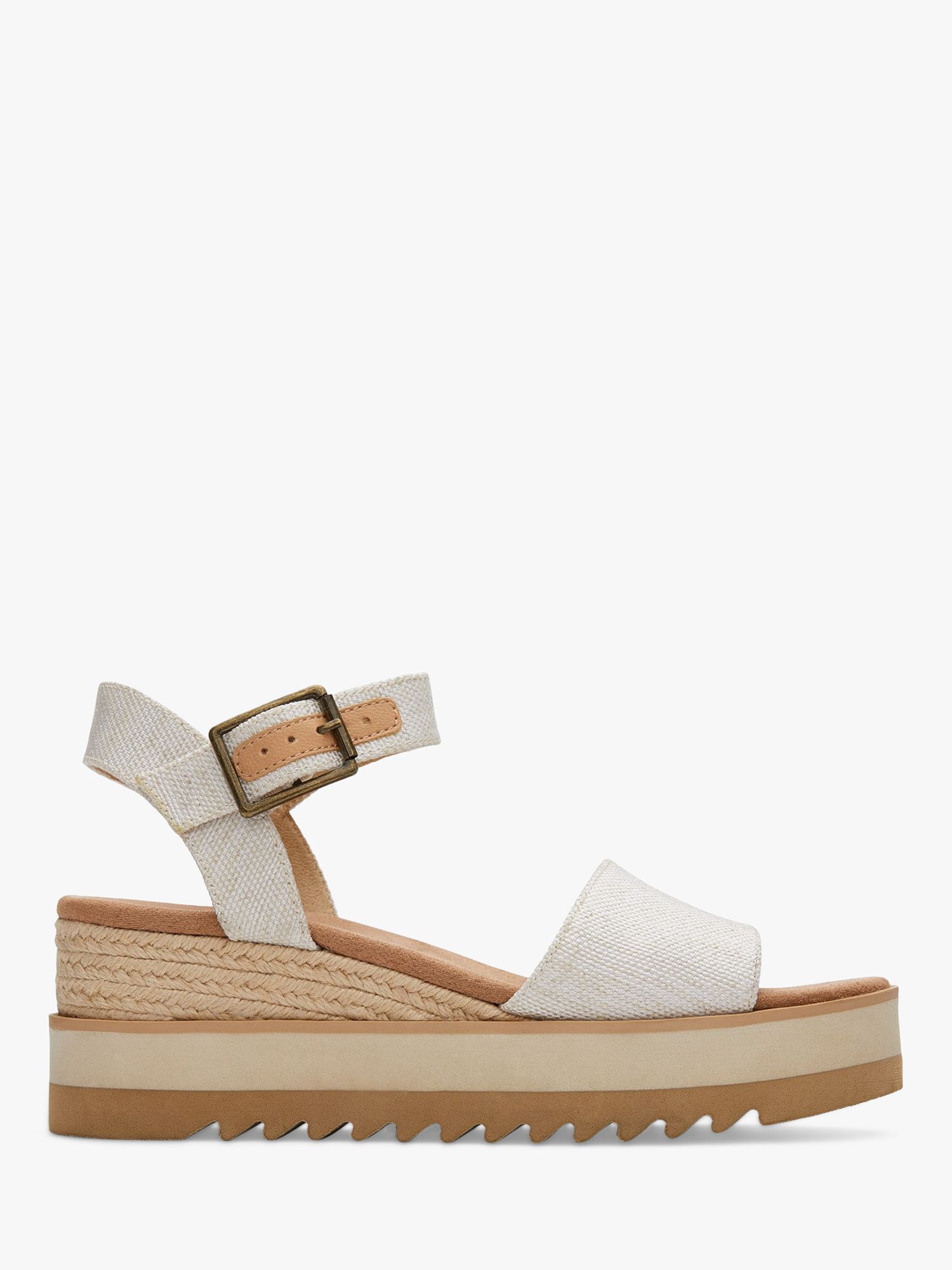 TOMS Diana Wedge Sandals, Natural, 4