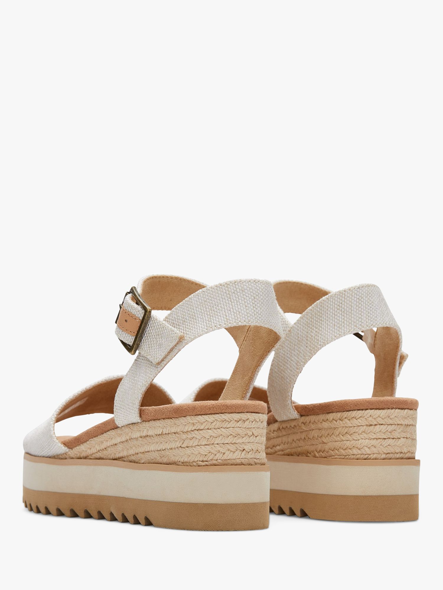 TOMS Diana Wedge Sandals, Natural, 4