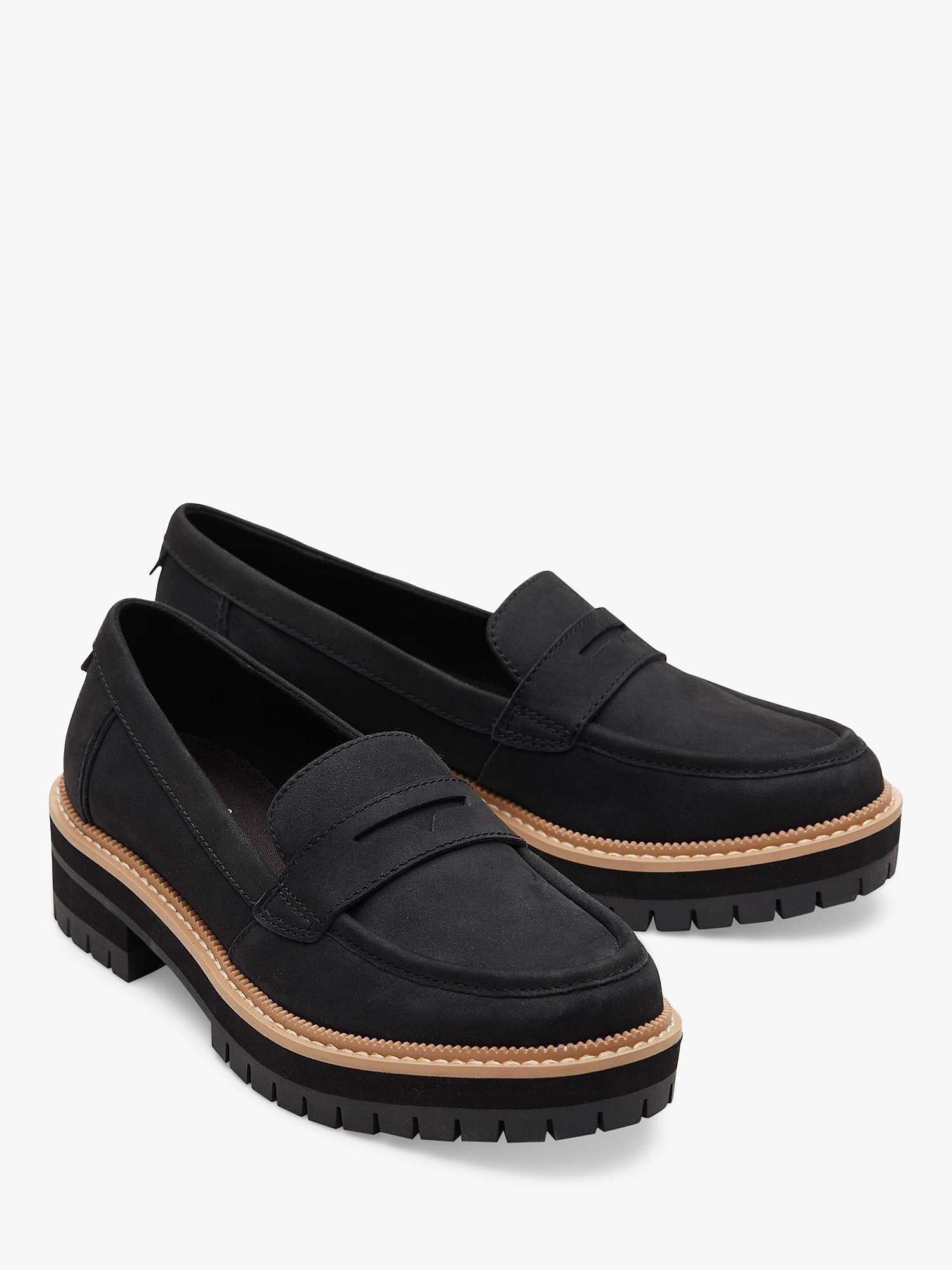 Buy TOMS Cara Lug Sole Leather Loafers Online at johnlewis.com