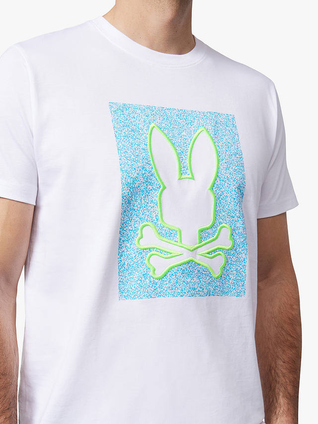 Psycho Bunny Livingston Graphic T-Shirt, White/Multi