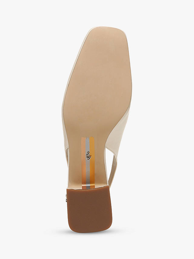 Sam Edelman Terra Leather Slingback Shoes, Modern Ivory