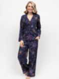 Cyberjammies Edie Fireworks Long Pyjama Set, Navy