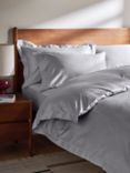 John Lewis Soft & Silky 400 Thread Count Extra Deep Egyptian Cotton Fitted Sheet, Cool Grey