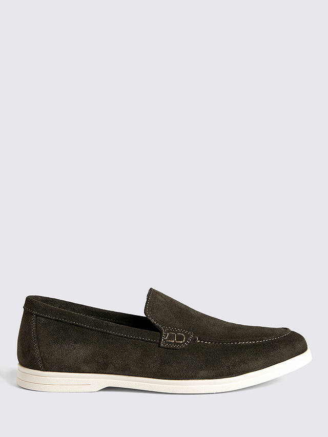 Moss Suede Casual Loafers, Khaki