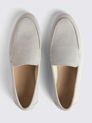 Moss Suede Casual Loafers, Ivory