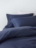 John Lewis Soft and Silky 500 Thread Count Supima Cotton Blend Duvet Cover Set, Midnight
