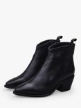 Moda in Pelle Maevie Leather Western Ankle Boots