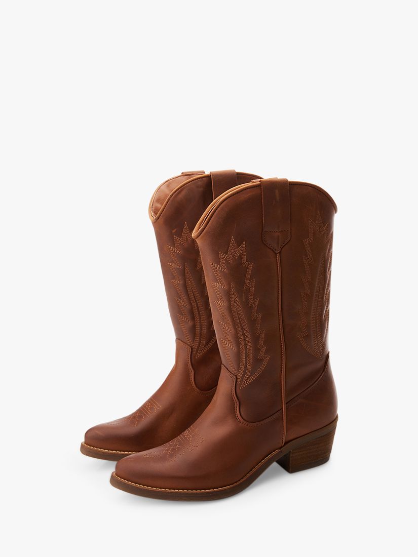 Buy Moda in Pelle Fanntine Leather Cowboy Boots Online at johnlewis.com