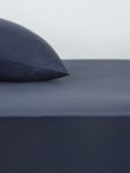 John Lewis Soft & Silky Supima Cotton Blend 500 Thread Count Fitted Sheets, Midnight
