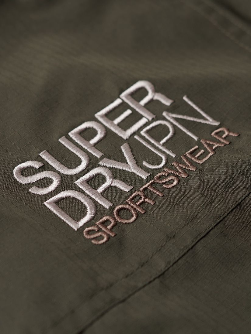 Superdry Hooded Yachter SD Windbreaker Jacket, Army Khaki, L