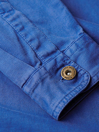 Superdry Merchant Linen Blend Overshirt, True Blue