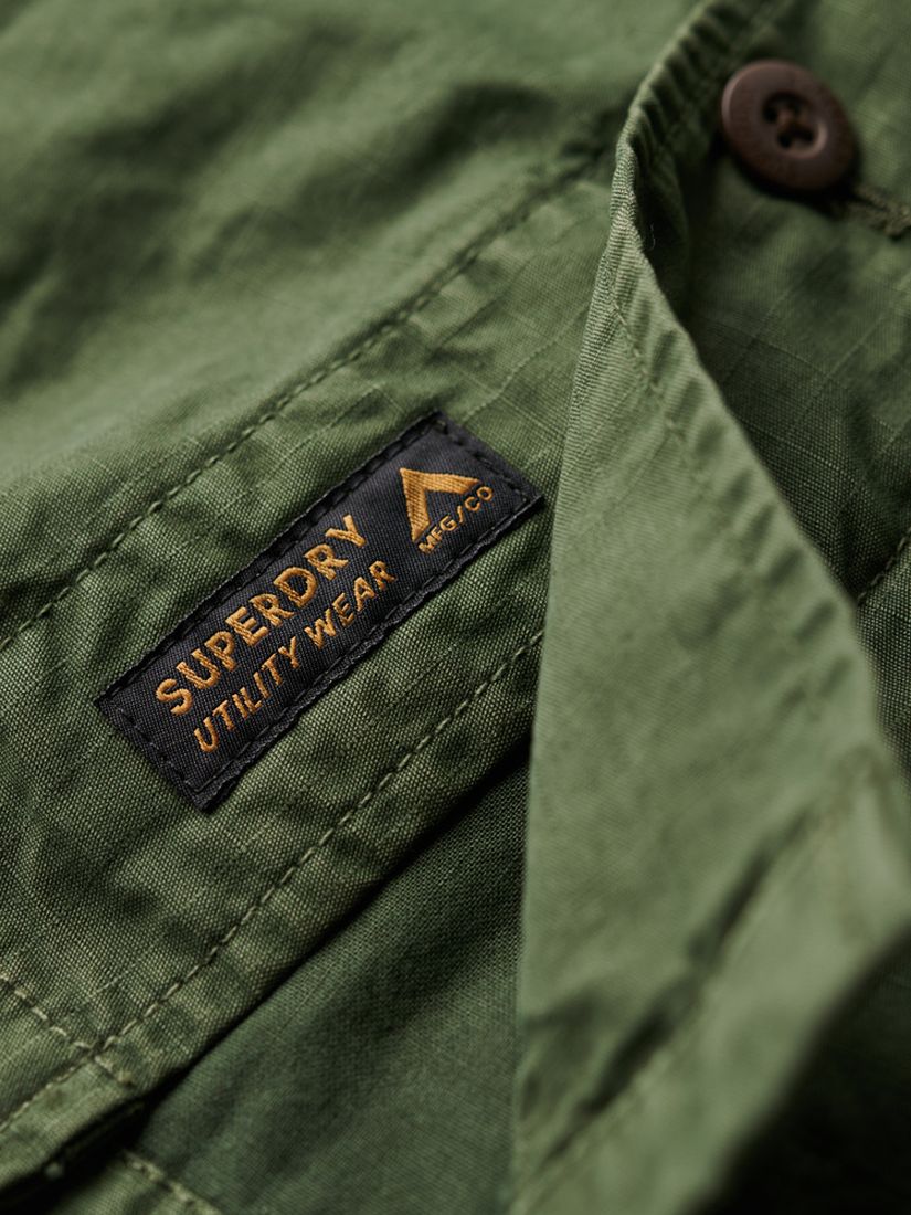 Superdry Military Overshirt Jacket, Army Green