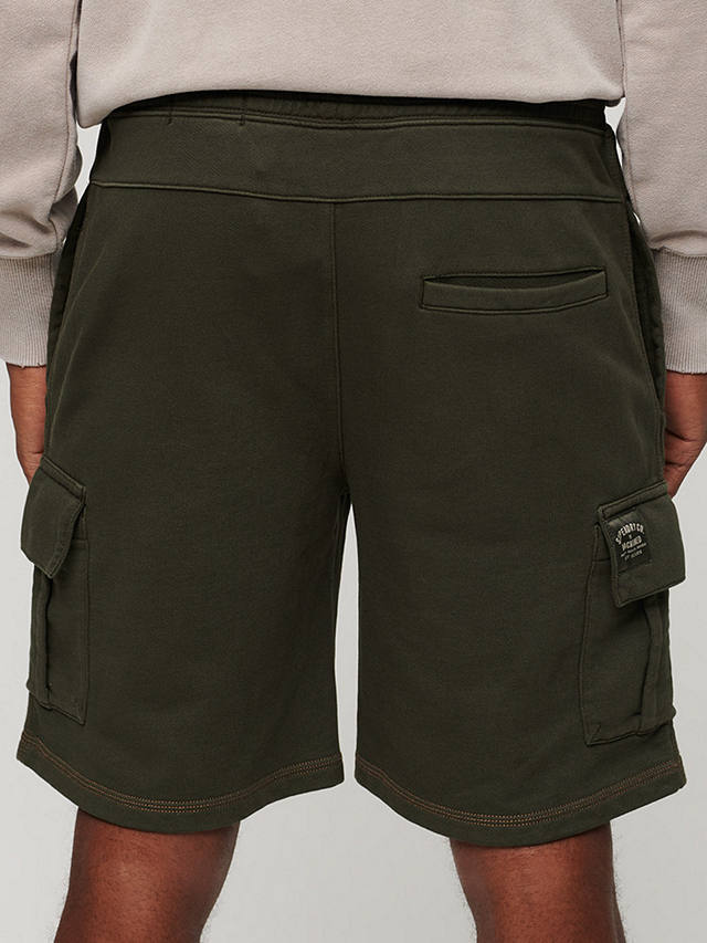 Superdry Contrast Stitch Cargo Shorts, Washed Olive