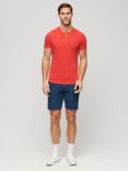 Superdry Slim Fit Stretch Chino Shorts, Pilot Mid Blue