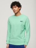 Superdry Essential Logo Slim Fit Sweatshirt, Spearmint Green