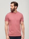 Superdry Crew Neck Slub Short Sleeved T-Shirt, Mesa Rose Pink