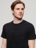 Superdry Embossed Vintage Logo T-Shirt, Jet Black