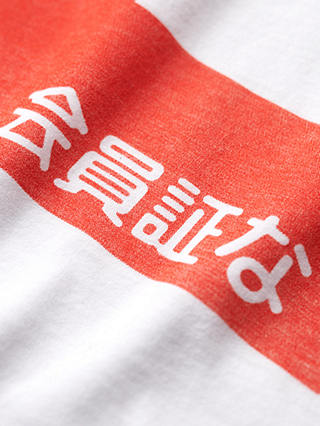 Superdry Osaka Graphic T-Shirt, Optic/Red