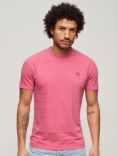 Superdry Organic Cotton Vintage Texture T-Shirt, Desert Rose Pink
