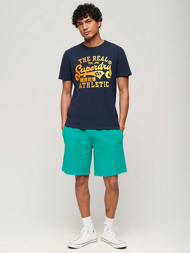 Superdry Reworked Classic Graphic T-Shirt, Navy Marl