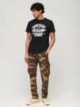 Superdry Reworked Classic Graphic T-Shirt, Nero Black Marl