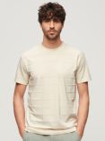 Superdry Organic Cotton Vintage Texture T-Shirt, White Sand