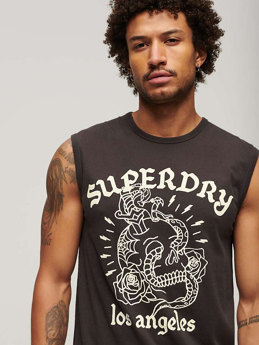 Buy Superdry Tattoo Graphic Tank Top Online at johnlewis.com