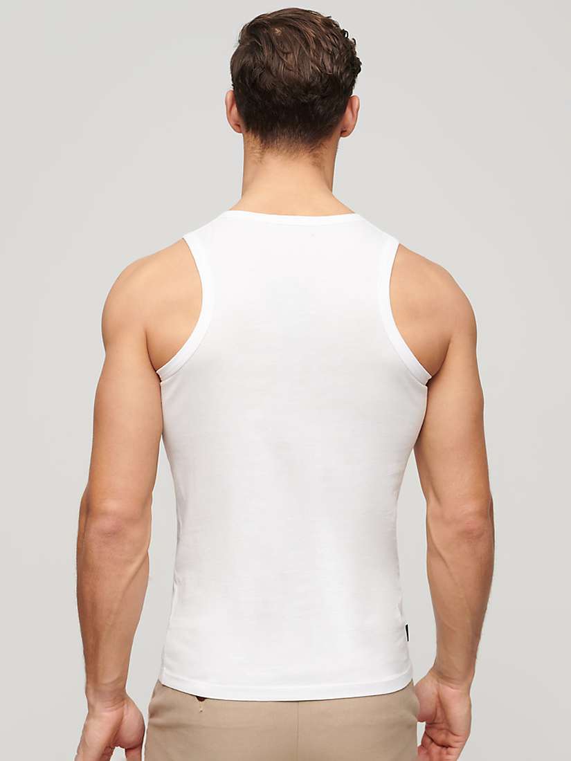 Buy Superdry Essential Organic Cotton Logo Vest Top Online at johnlewis.com