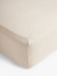 John Lewis Comfy & Relaxed Washed Linen Deep Fitted Sheets, Undyed