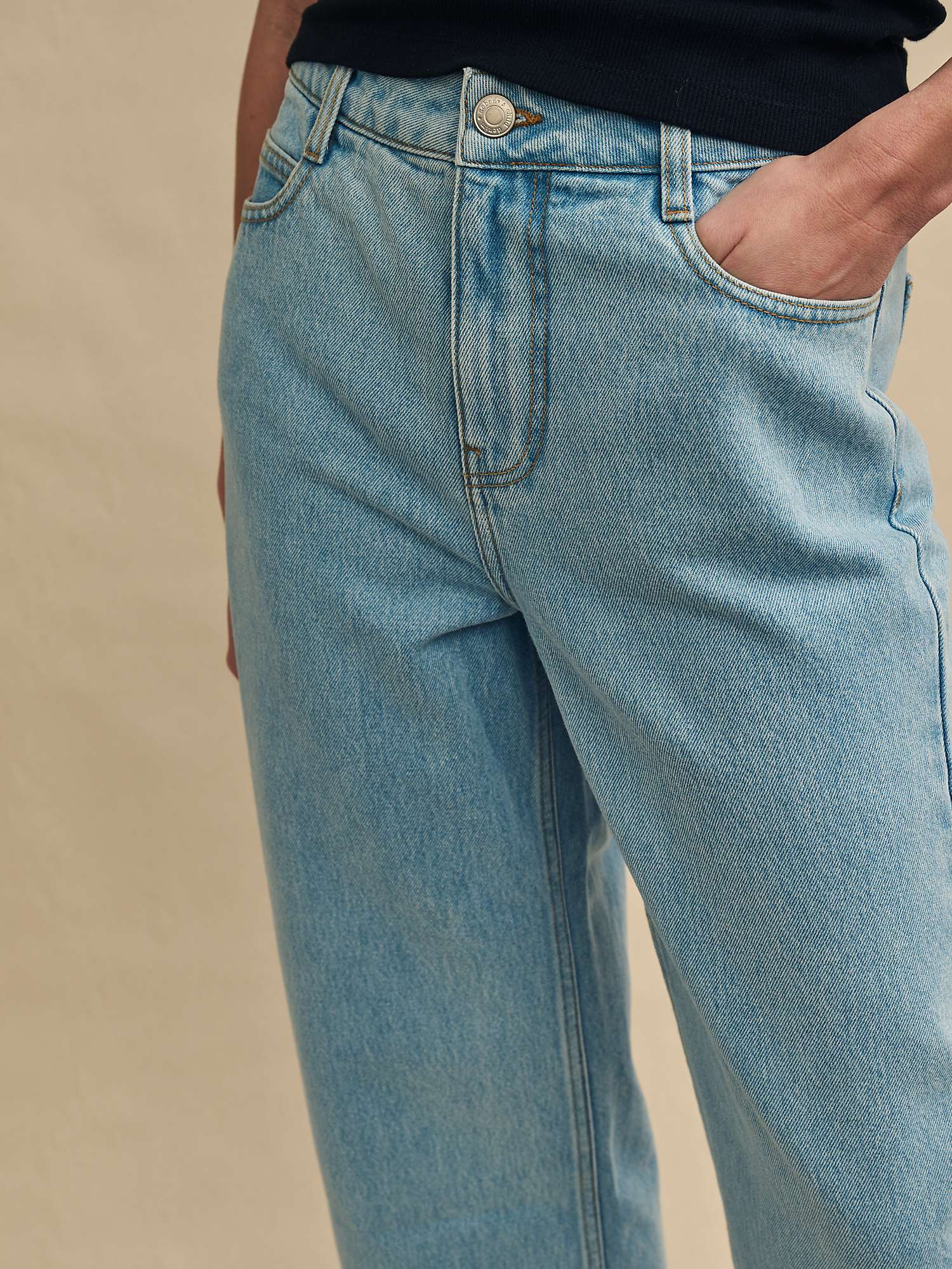 Buy Nobody's Child Cropped Wide Leg Jeans, Blue Online at johnlewis.com