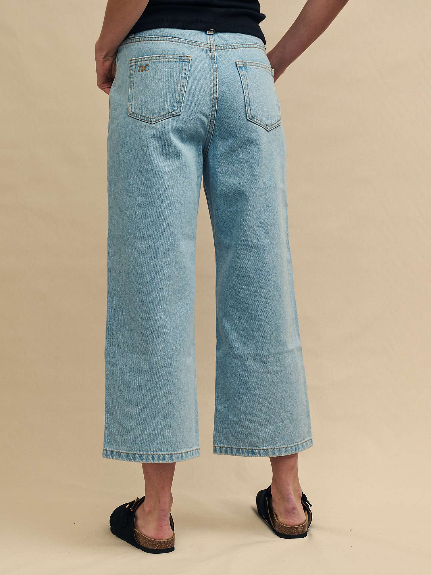 Buy Nobody's Child Cropped Wide Leg Jeans, Blue Online at johnlewis.com