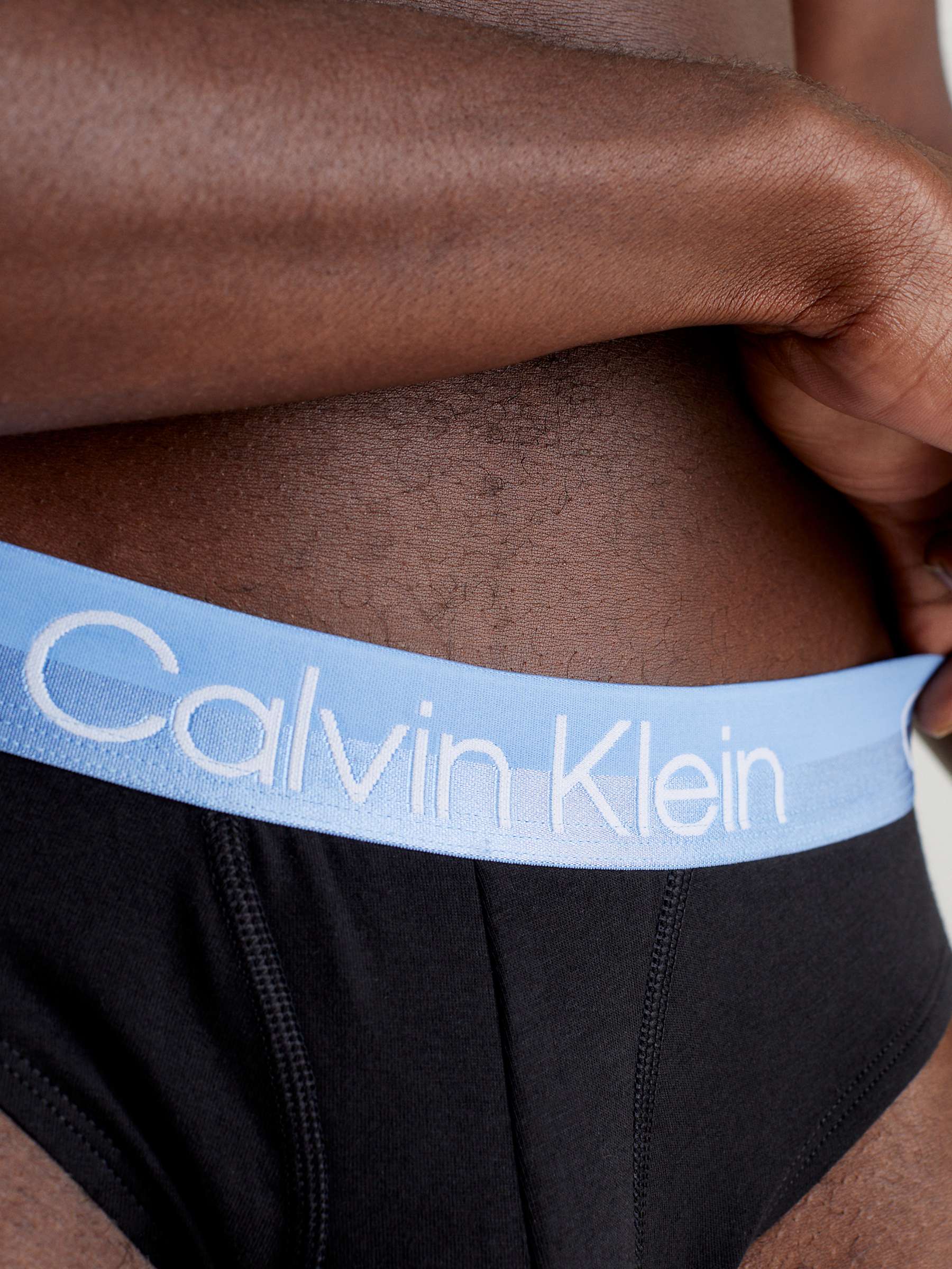 Buy Calvin Klein Hip Briefs, Pack of 3, Griffin/Blue/Black Online at johnlewis.com