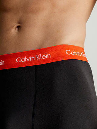 Calvin Klein Classic Trunks, Pack of 3, Cherry/Eiffle/Green